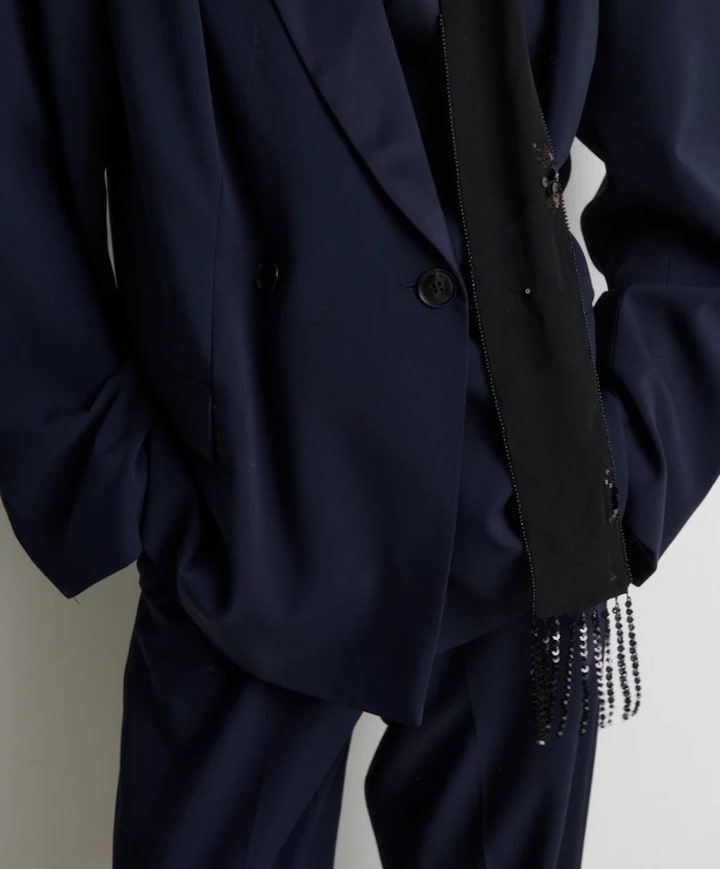 Dames blazer blauw