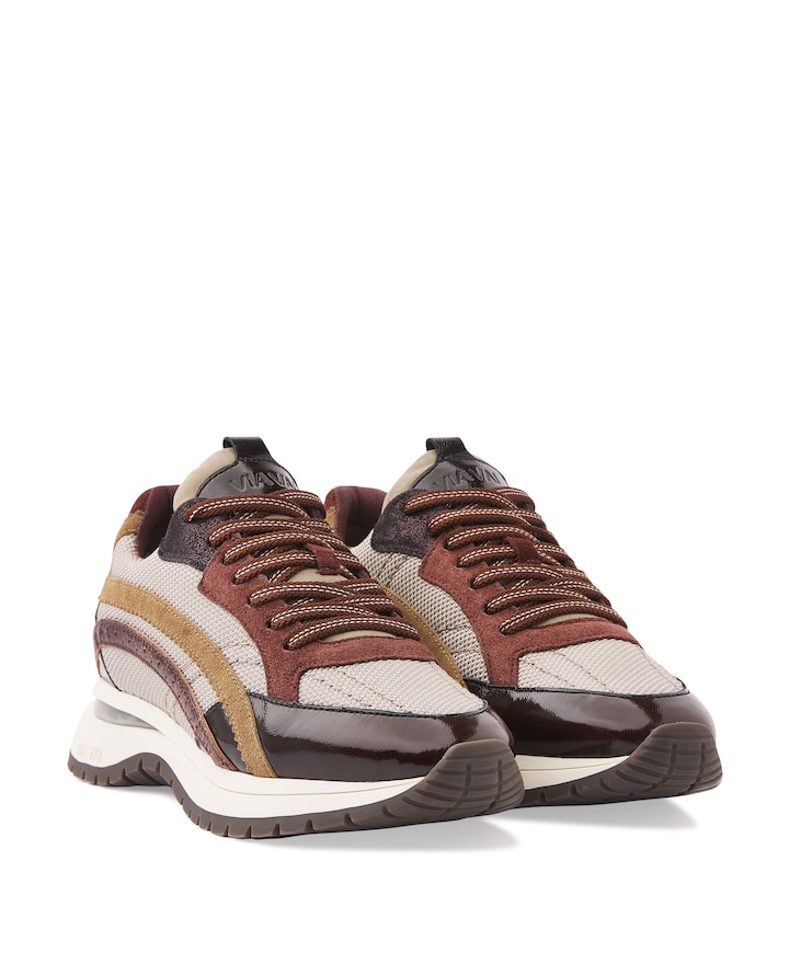 Usher Lott dames sneakers bordeaux