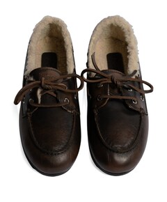 dames mocassins bruin