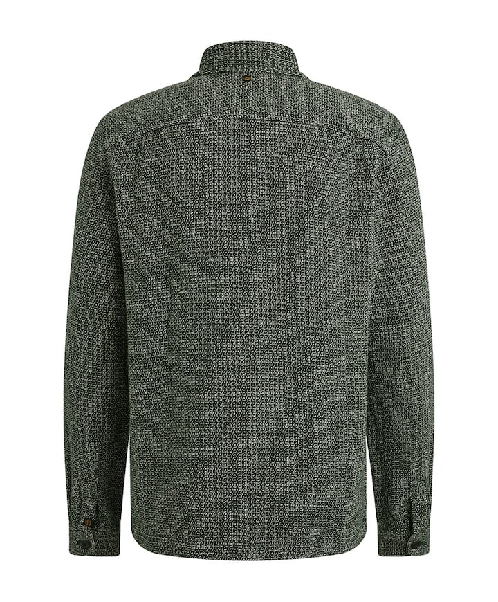 Heren overhemd lange mouw groen