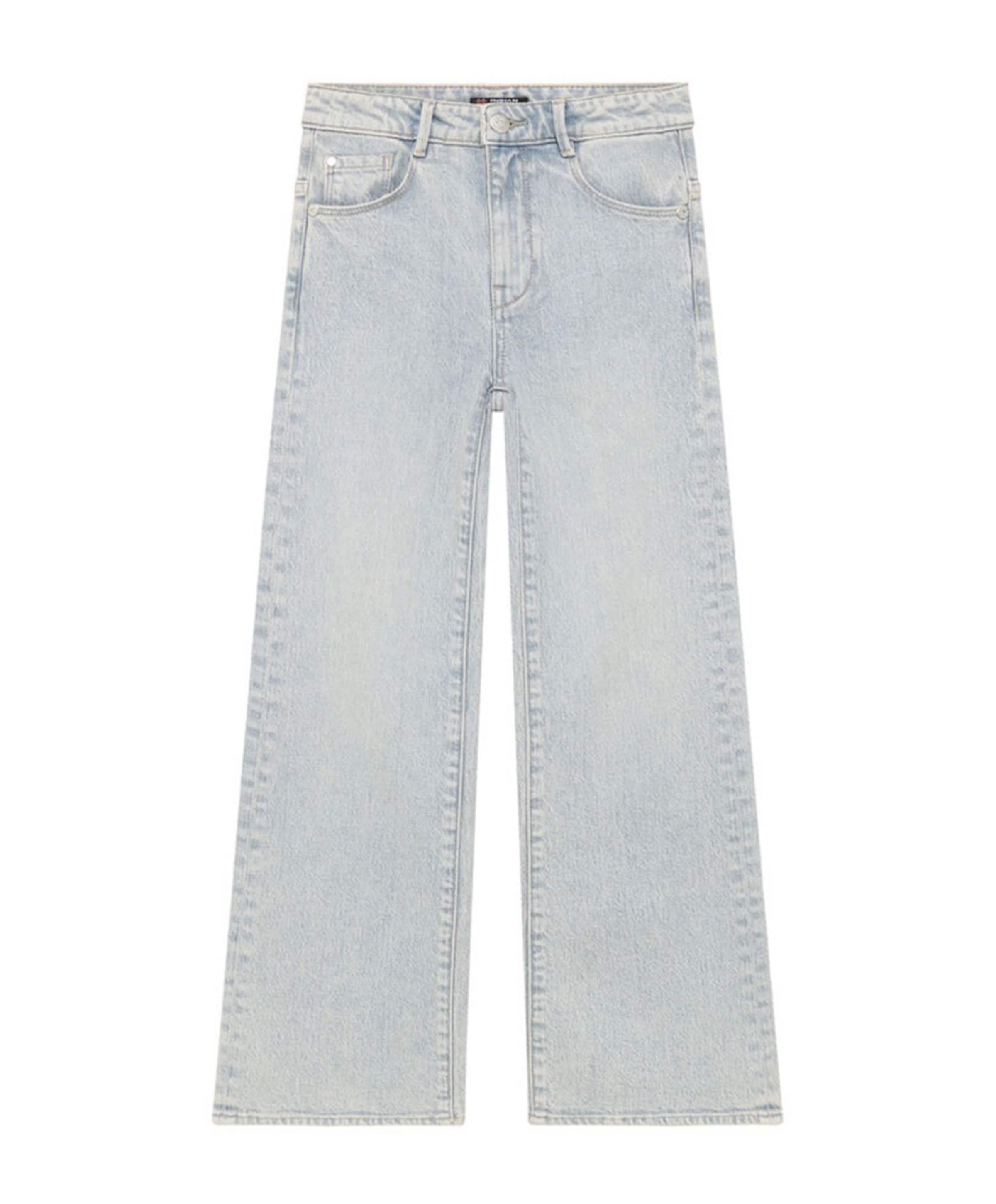 Wide Fit Washed meisjes jeans blauw