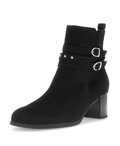 dames enkellaarzen zwart