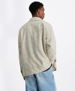 Heren overhemd lange mouw ecru