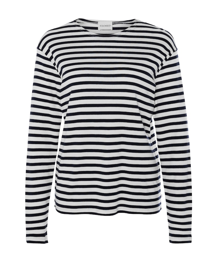 Dames longsleeve blauw