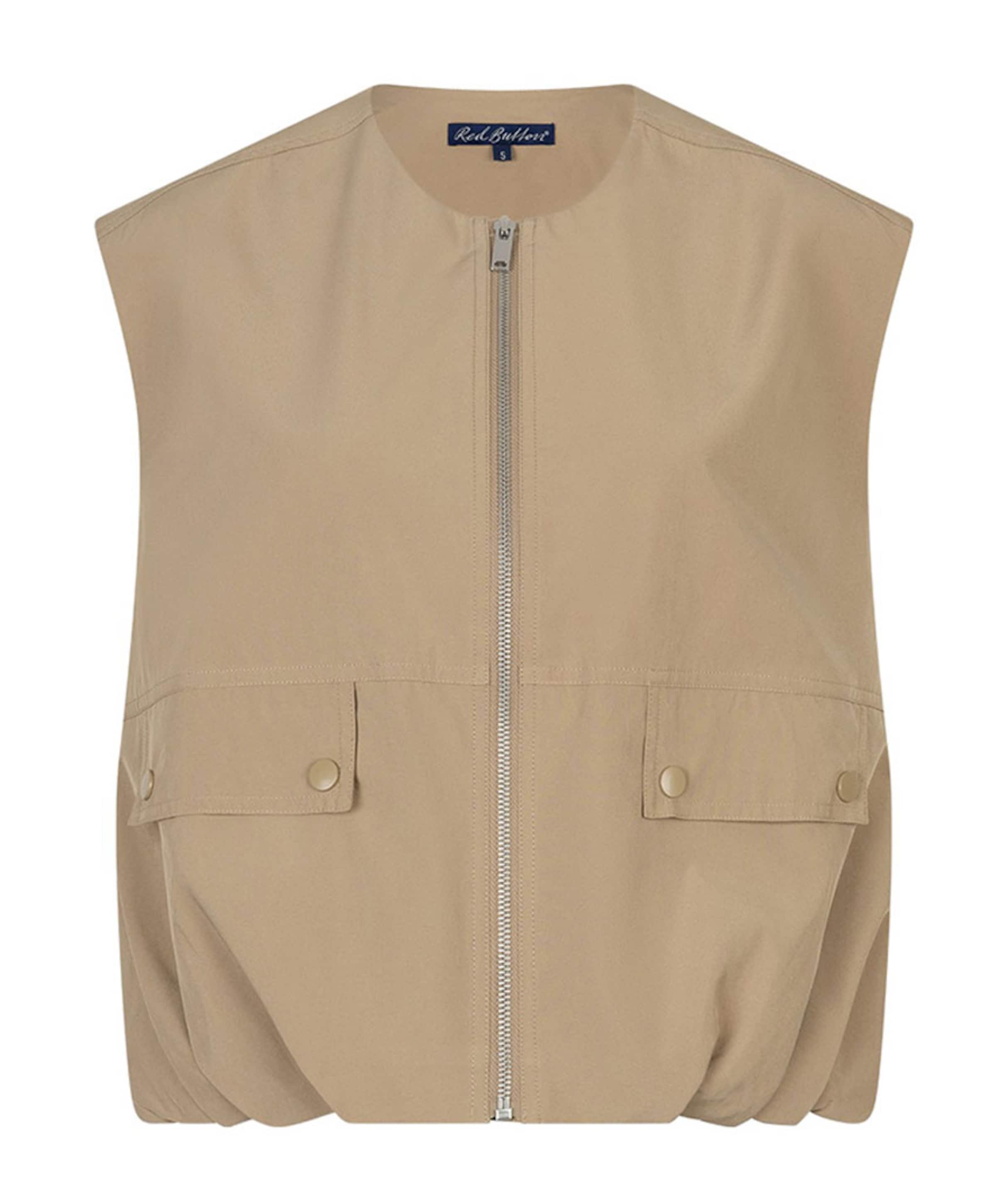 Dames gilet beige