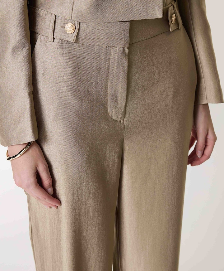 Trouser dames pantalon goud