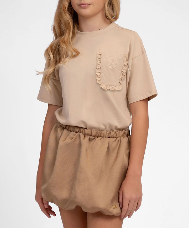 Meisjes T-shirt bruin