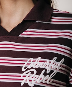 Dames polo bruin