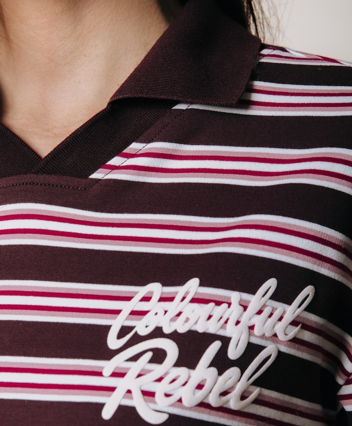 Dames polo bruin