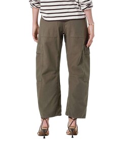 Marcelle low slung cargo  dames broek groen