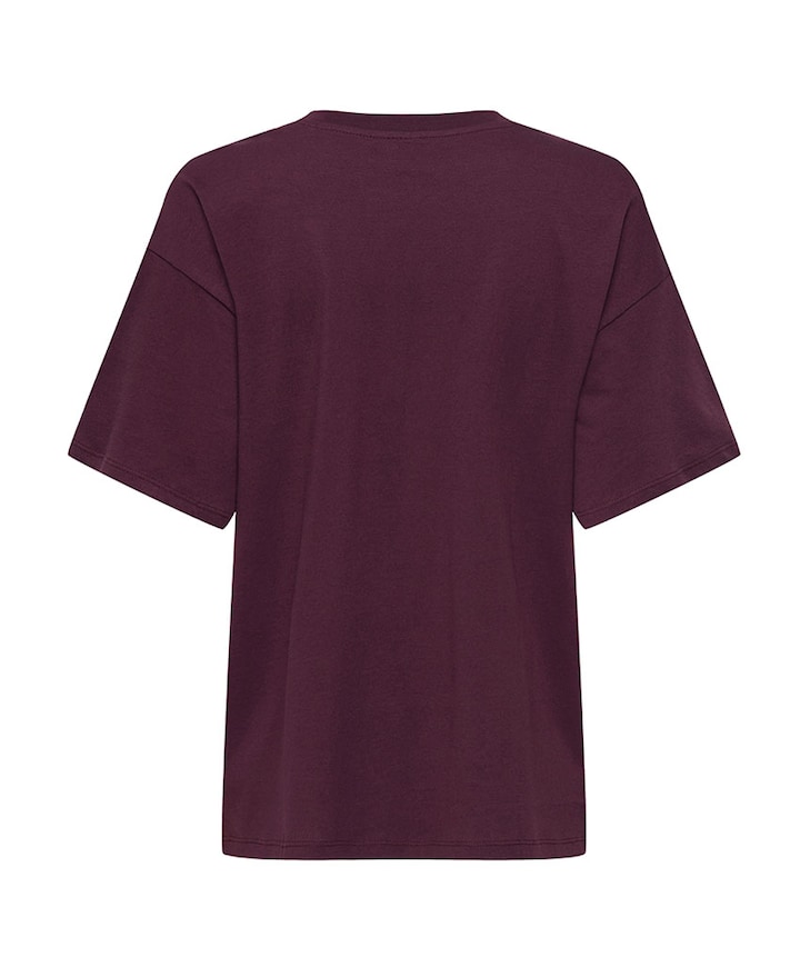 Dames T-shirt bordeaux