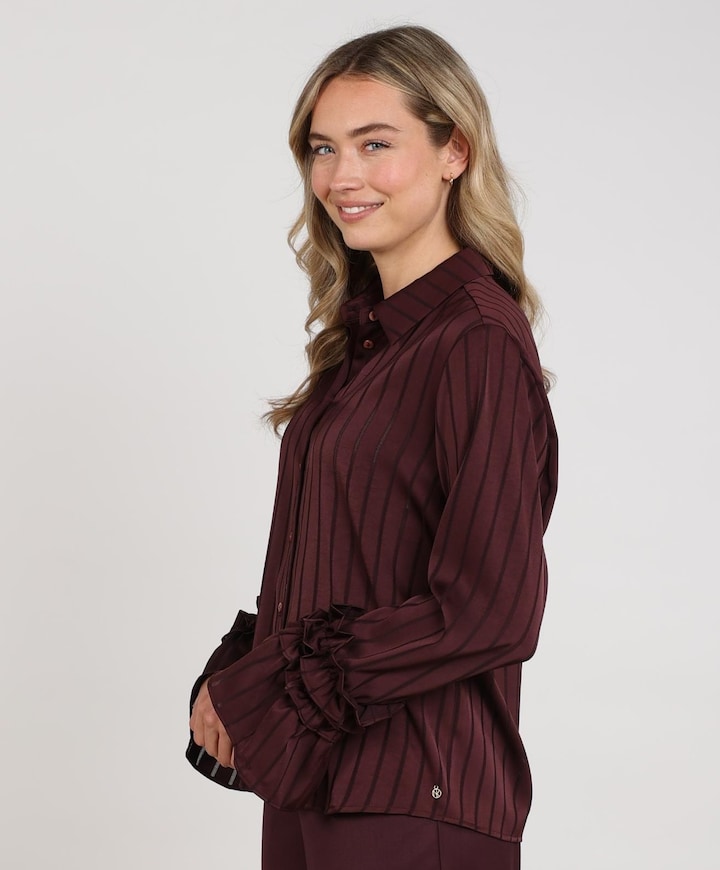 Dames blouse bordeaux