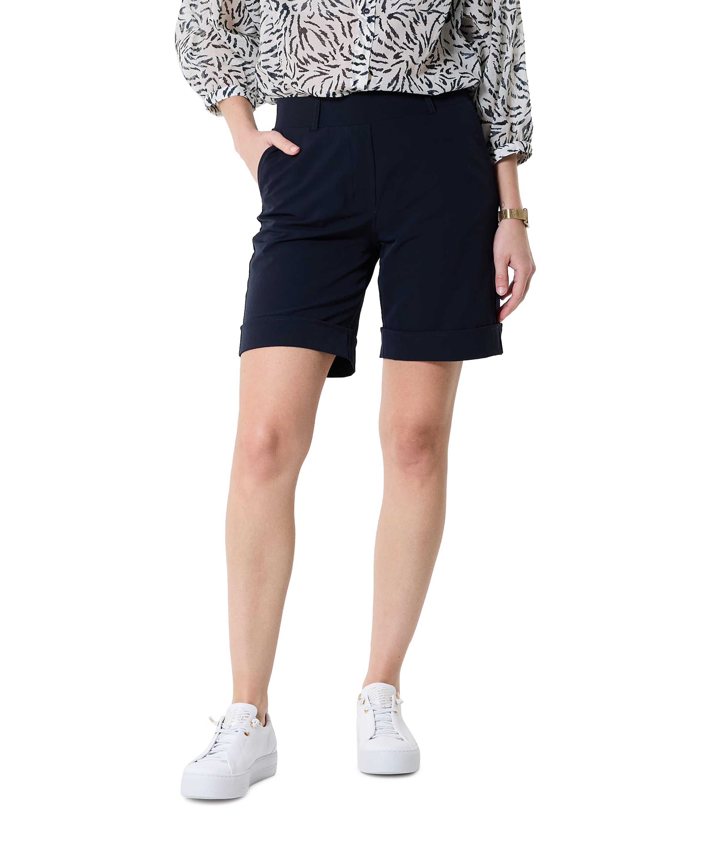 PHILIS TRAVEL korte broek blauw