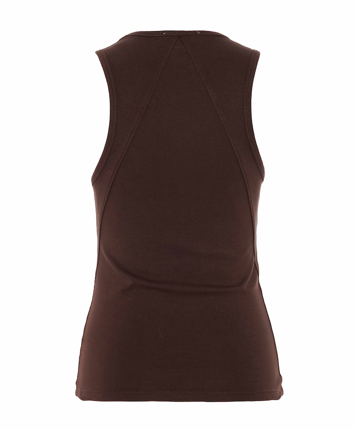 Dames top bruin
