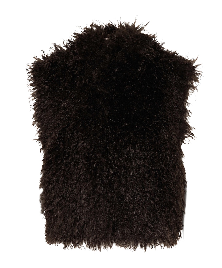Dames gilet bruin