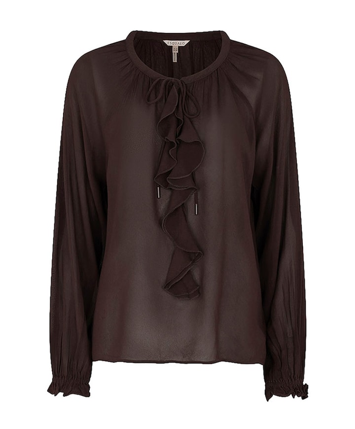 Dames blouse bruin