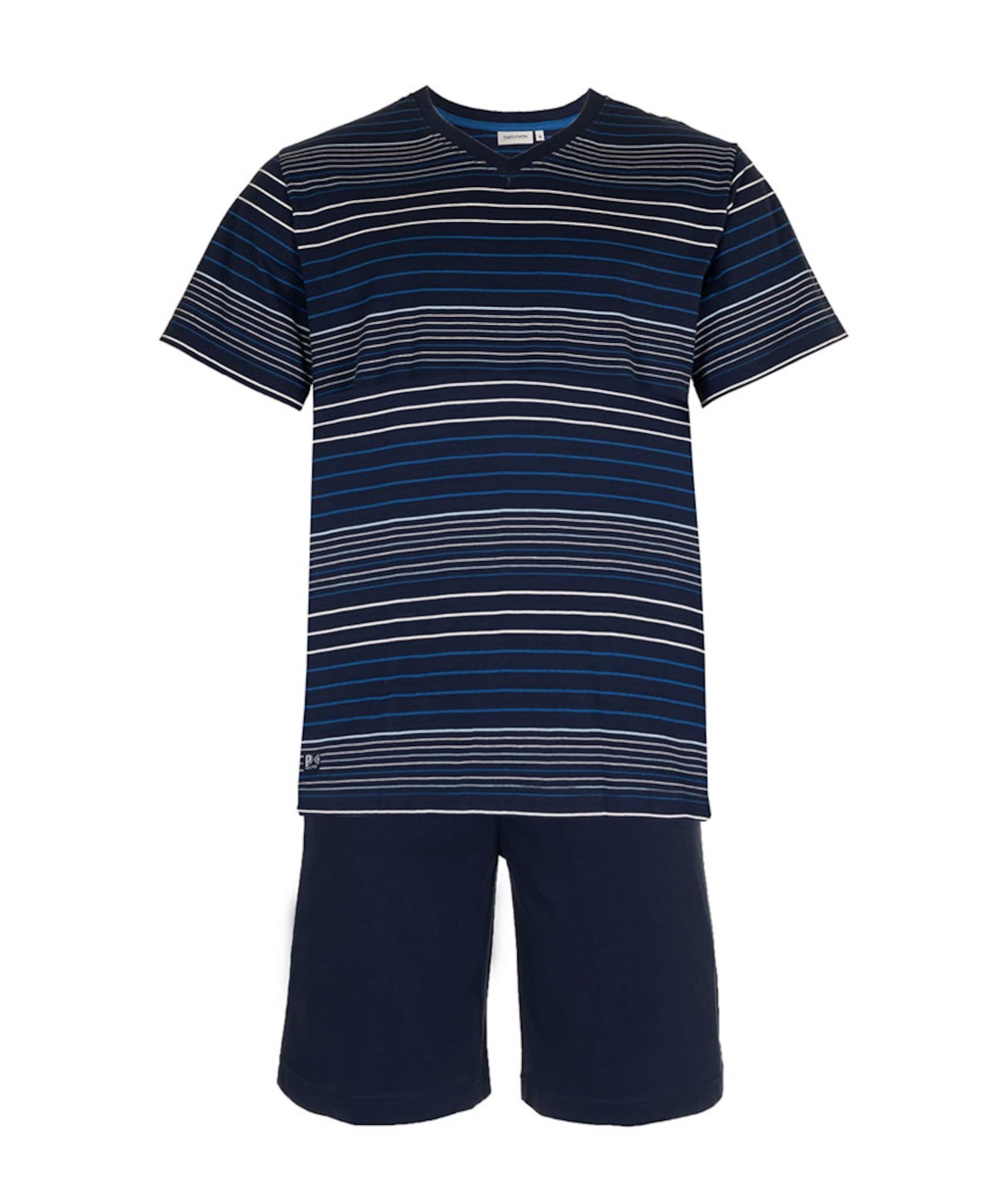 Heren pyjamaset blauw