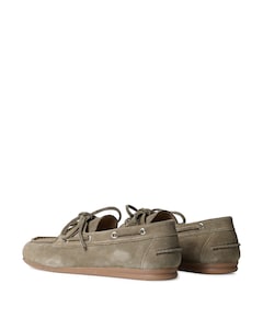 Boat loafer dames loafers groen