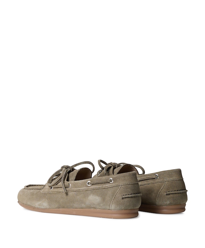 Boat loafer dames loafers groen