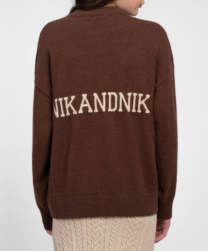 Meisjes trui bruin