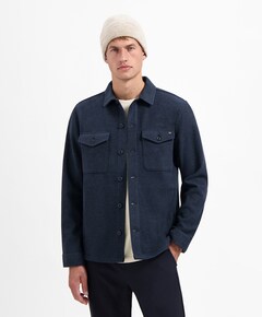 Heren overshirt blauw