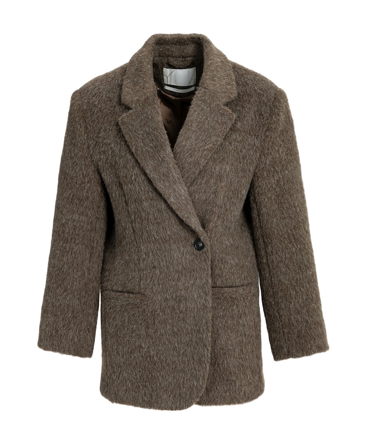 Dames blazer bruin