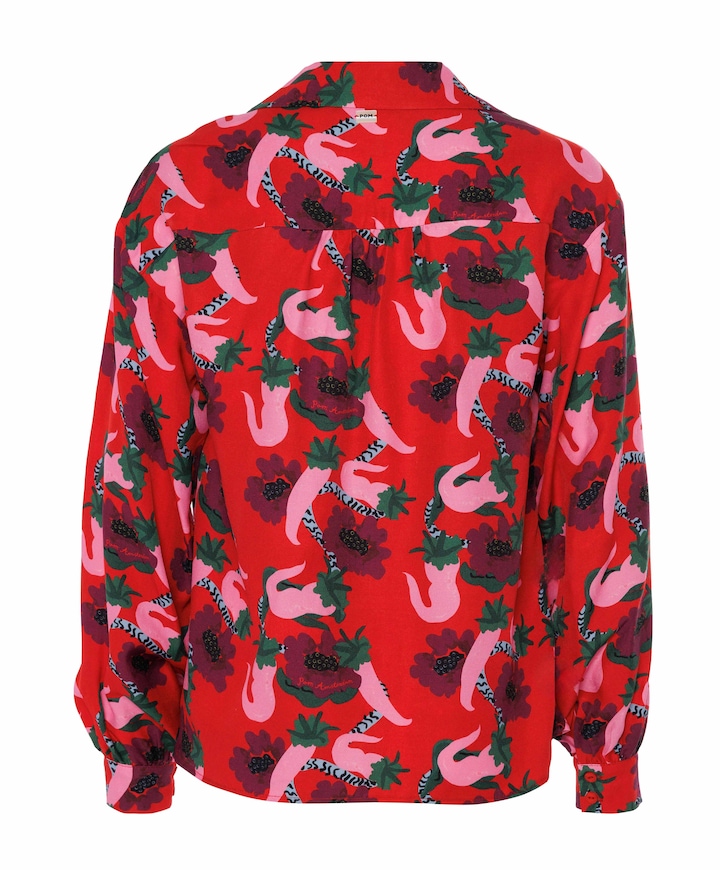 Blouse rood