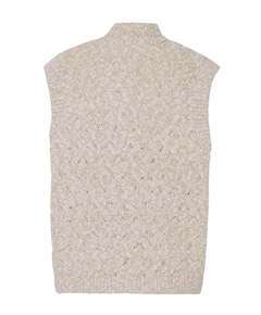 Dames gilet beige