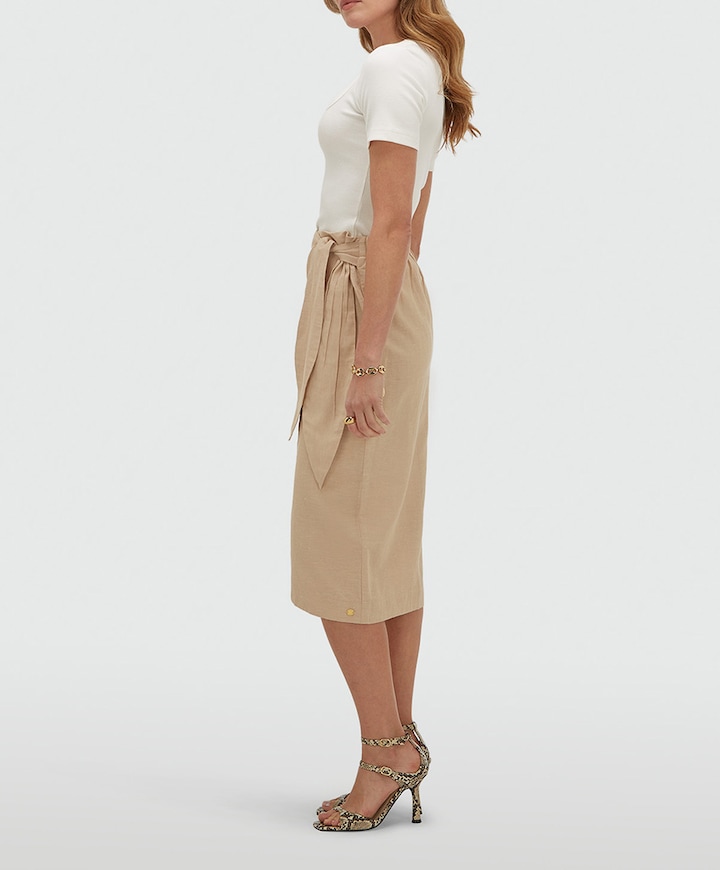 Dames rok beige