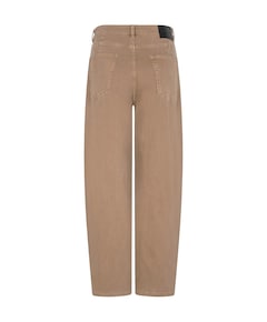 Barrel denim dames jeans bordeaux