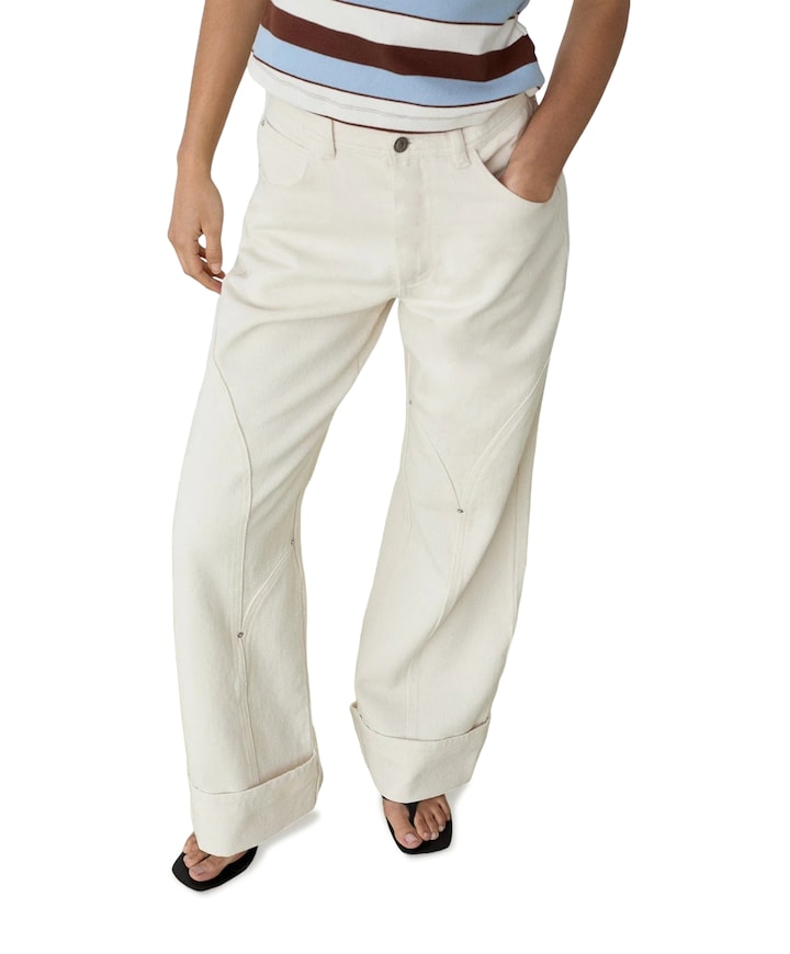 Dallas dames jeans ecru