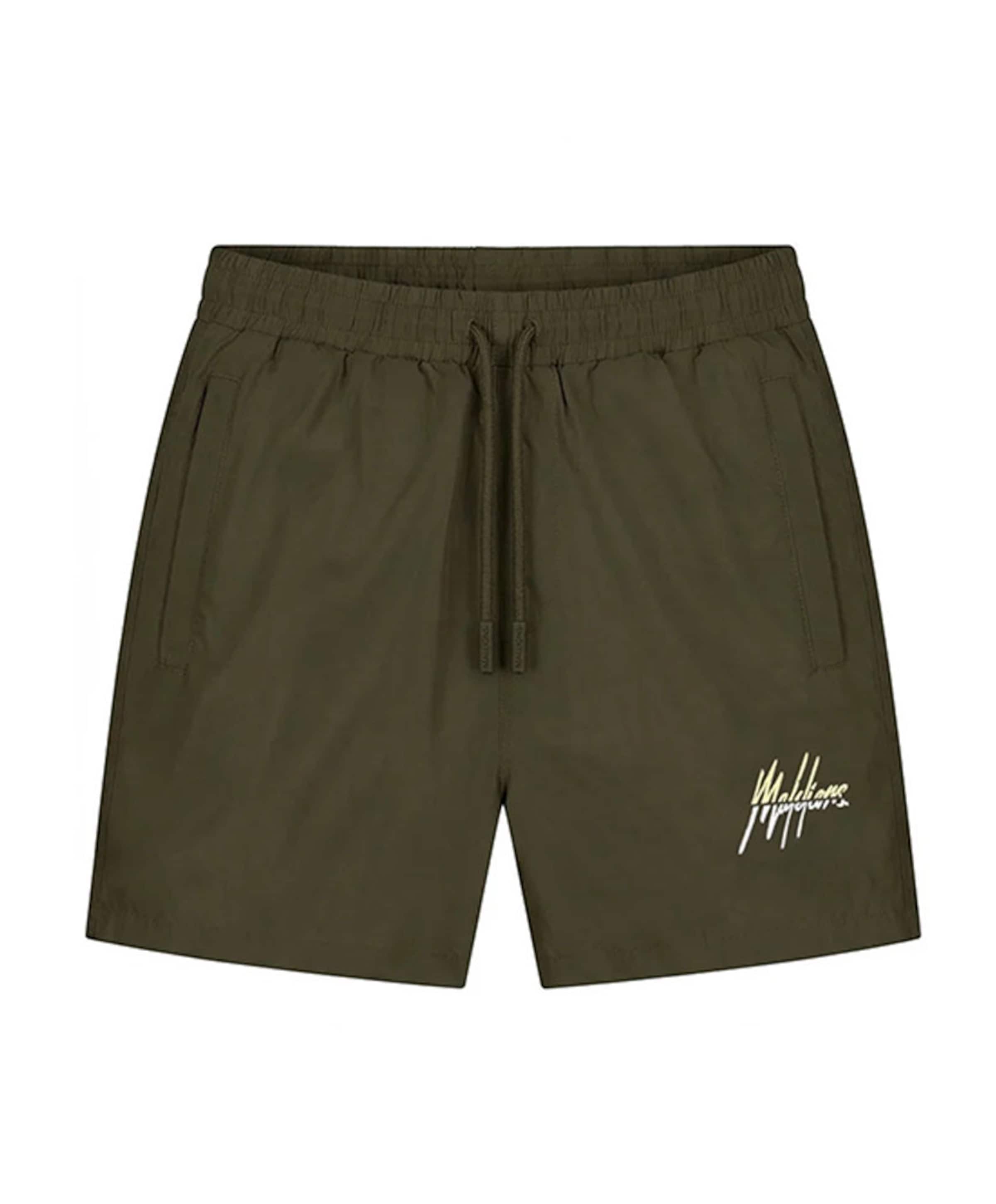 Split swim shorts heren zwembroek groen