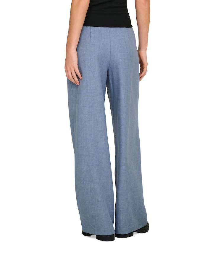 ONLLINDA HW STR MEL PANTS TLR NOOS dames broek blauw