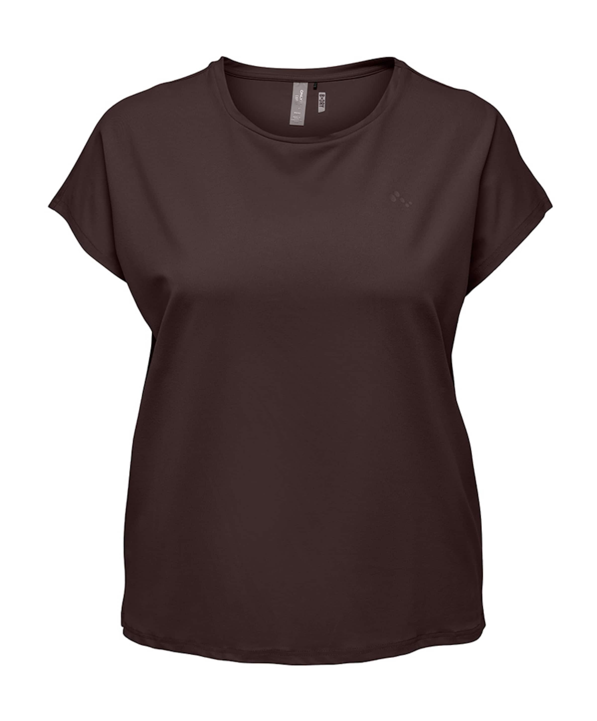 Dames plussize t-shirt bruin