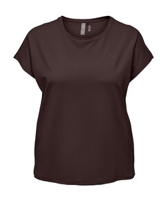 Dames plussize t-shirt bruin