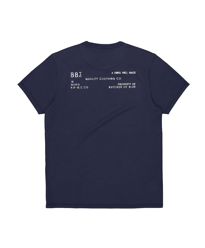 Heren T-shirt blauw