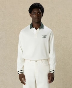 Heren polo ecru