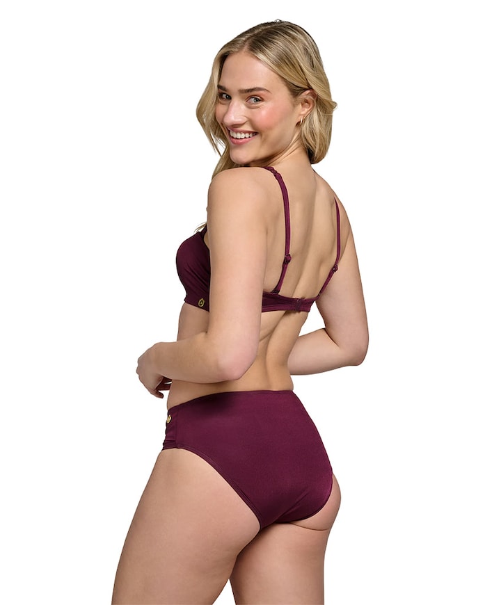 Dames bikinitop bordeaux