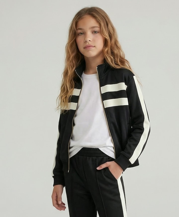 Meisjes vest zwart