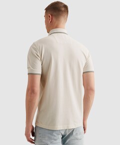 Heren polo ecru