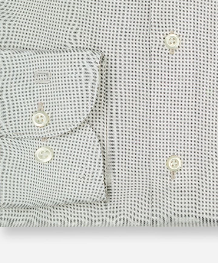 Heren overhemd lange mouw beige