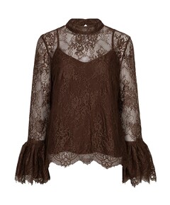 Dames blouse bruin