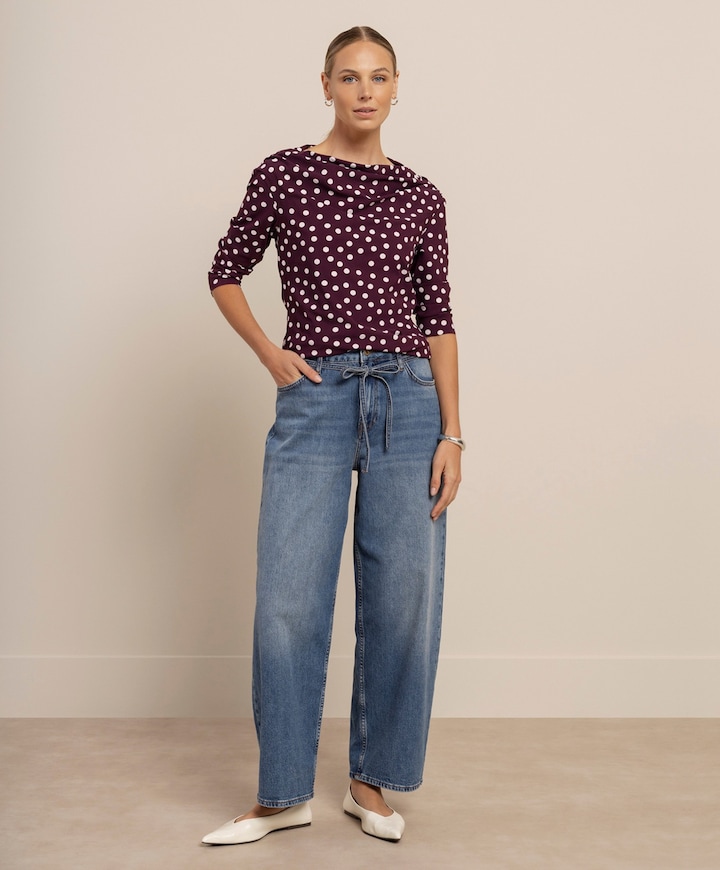 Dames longsleeve paars