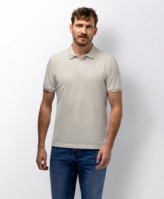 Heren polo beige