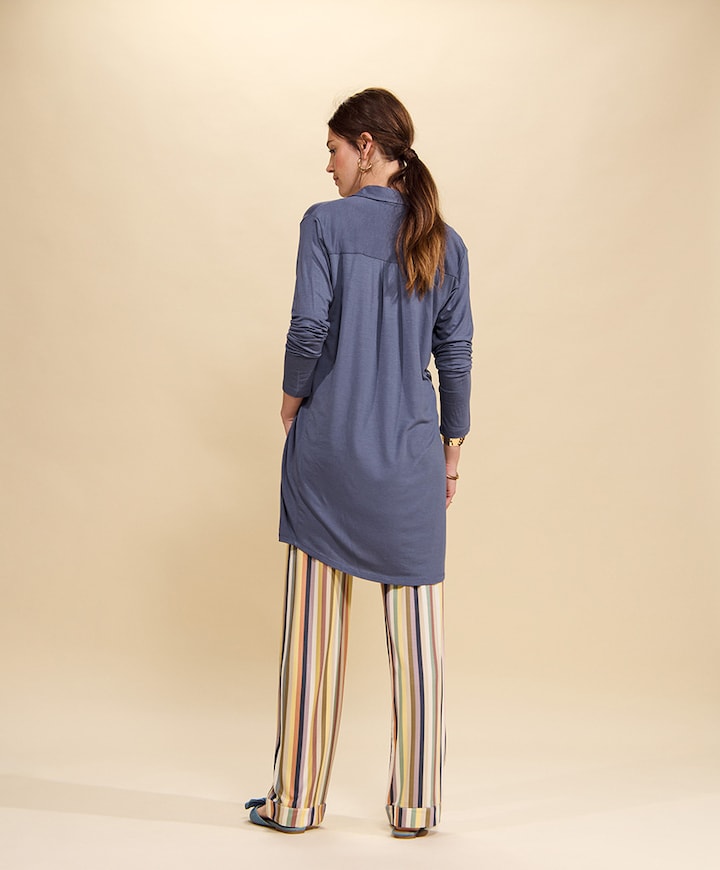 Dames nachthemd blauw