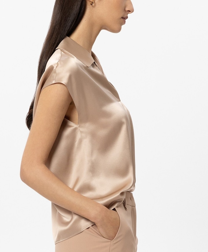 Dames top beige