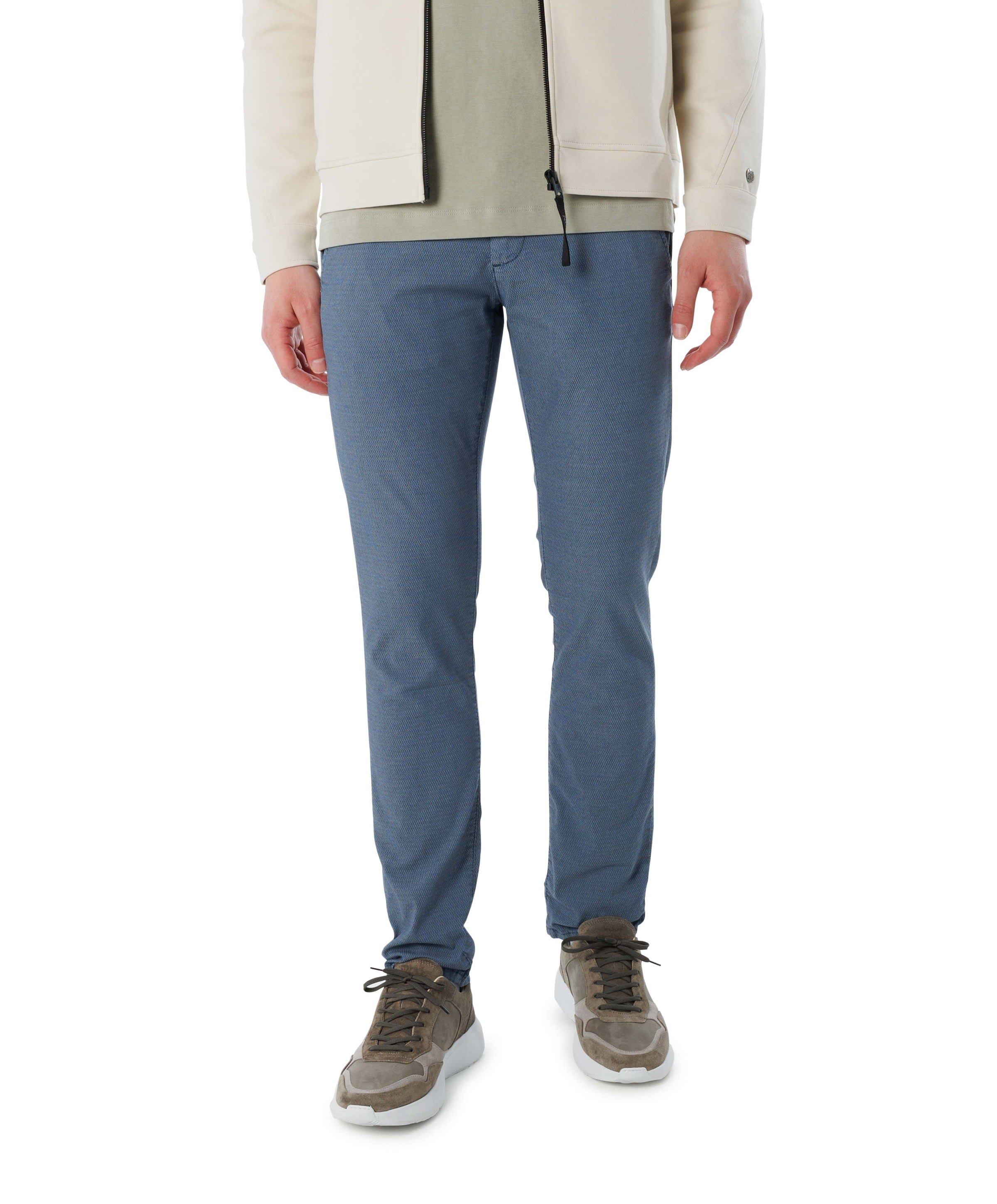 Paul K3280 dale chino  heren broek blauw