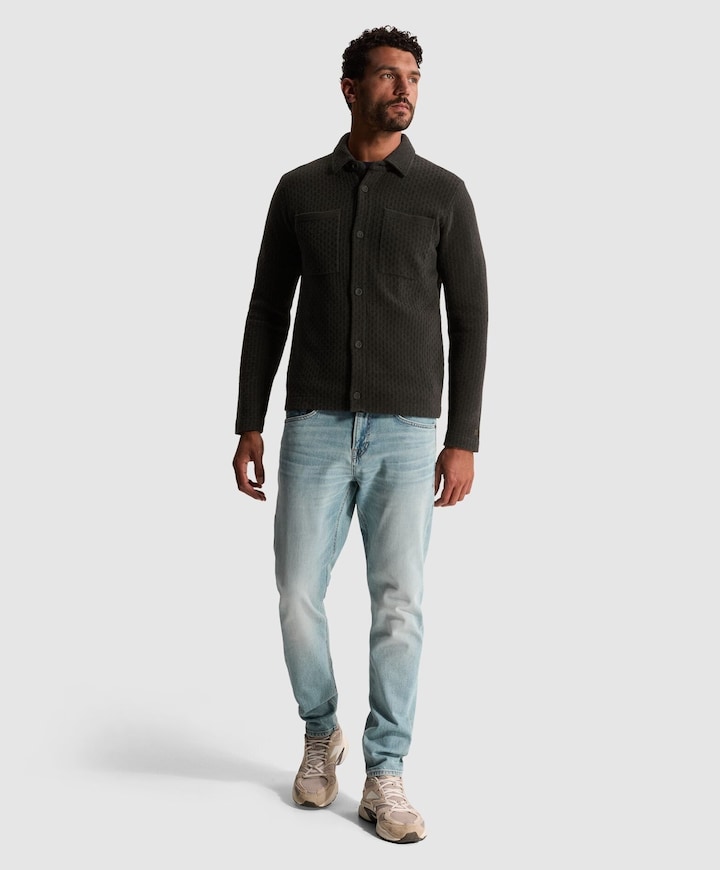 Heren vest grijs