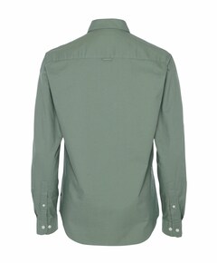 Heren overhemd lange mouw groen