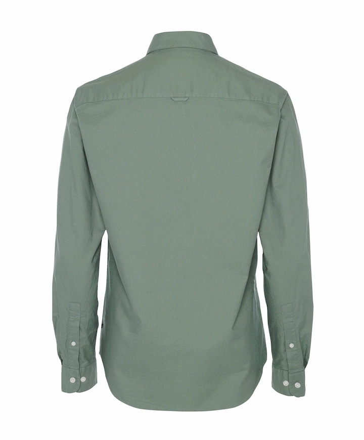 Heren overhemd lange mouw groen